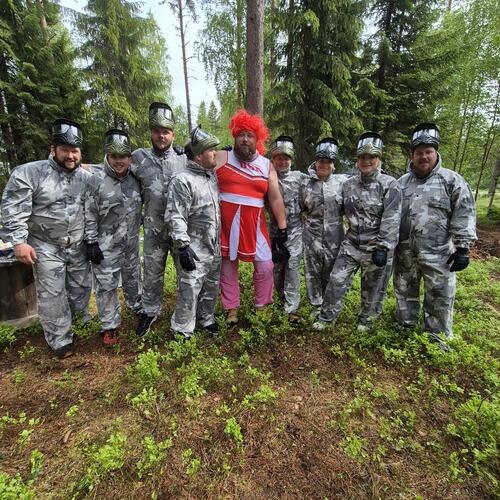 Glatt gäng efter paintball hos PDR Paintball